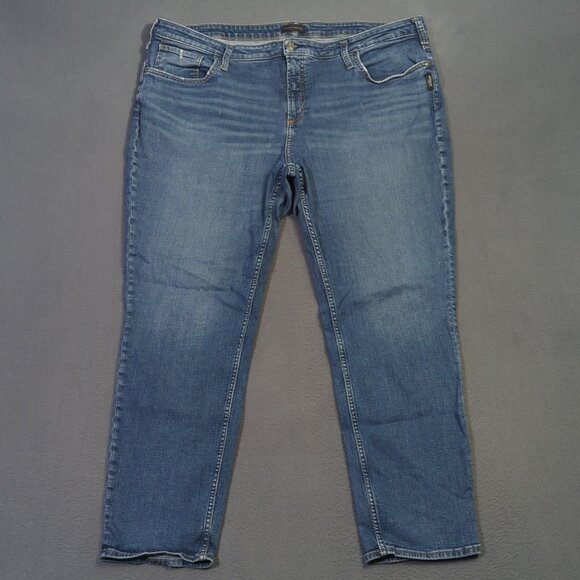 Silver Jeans Women's 22x28 Fits 22x31 Blue Beau Denim High Rise - Picture 1 of 12